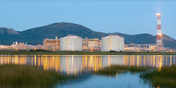 Liquefied Natural Gas export plant, Sakhalin Island, Russia