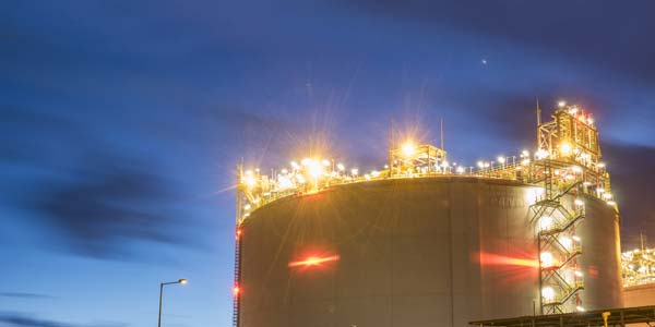 LNG storage tanks, LNG terminal in Swinoujscie, Poland